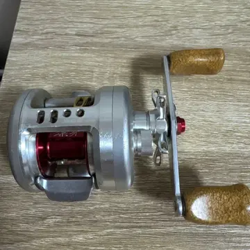 실버 베이트 낚시릴 코르크 핸들 레드 스풀