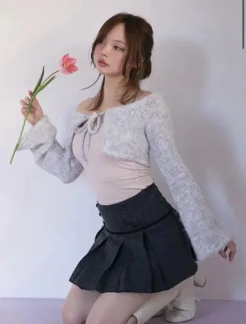 andmary / Tina knit set . gray
