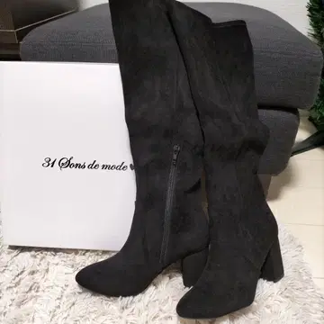 새상품 31 Sons de mode 스웨이드 롱 부츠