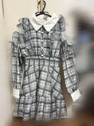 ROJITA 로지타 꽃무늬 체크 미니 원피스