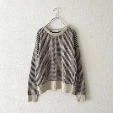 [ 유나이티드 애로우즈 ] 믹스 편직 풀오버 니트