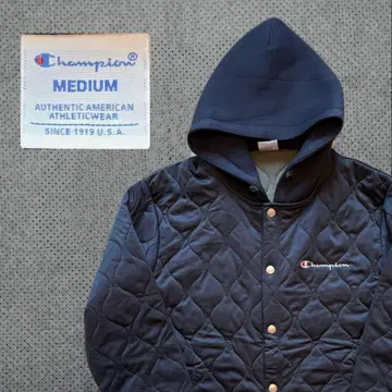 Champion 후드 부착 퀼팅 자켓 M