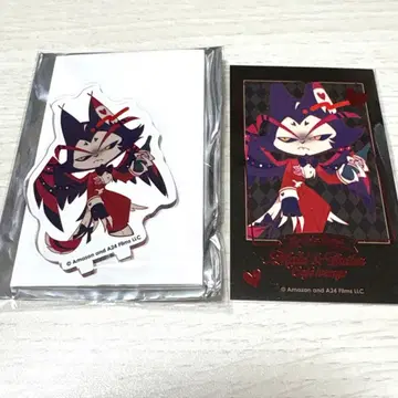 해즈빈 호텔 애니메이트 카페 미니 아크릴 스탠드 금박 카드 허스크