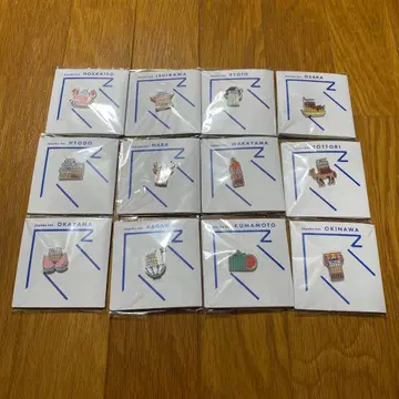 토요코인 지역별 GENKI 배지 핀 배지 12개 세트