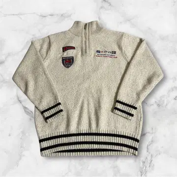 m3335 PAUL&SHARK 니트 스웨터 하프 지퍼 L