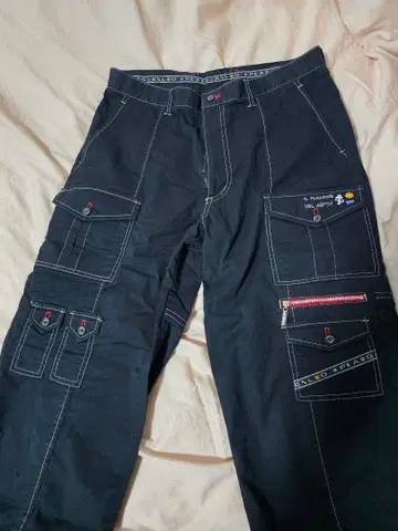 PAGELO 카고 팬츠 블랙 W91