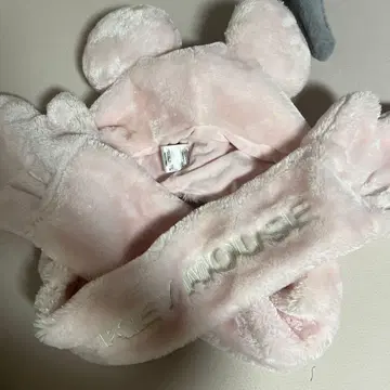 디즈니 미키 머플러 캡 핑크