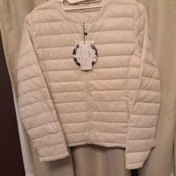 아이보리 퀼팅 자켓 택 포함 새상품