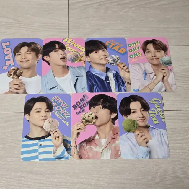 방탄소년단 베스킨라빈스 포카