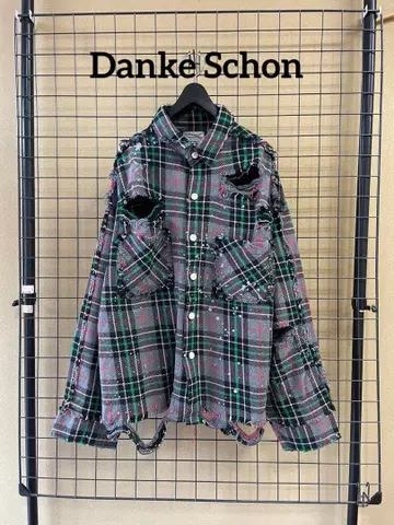 Danke Schon 댄케 셰인 DAMAGE FLANNEL 셔츠