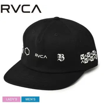 RVCA 블랙 스냅백 캡