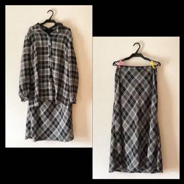 미사용 상의 롱 스커트/상하의 세트 1