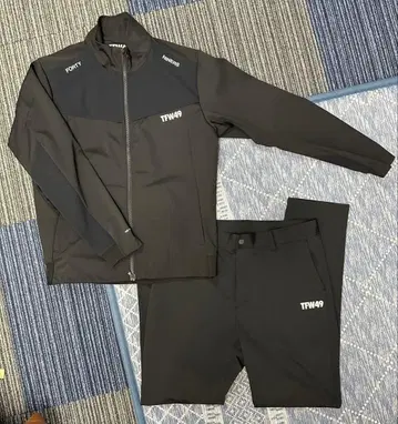 즉시 완판 아이템 TFW49 블랙 자켓 팬츠 셋업