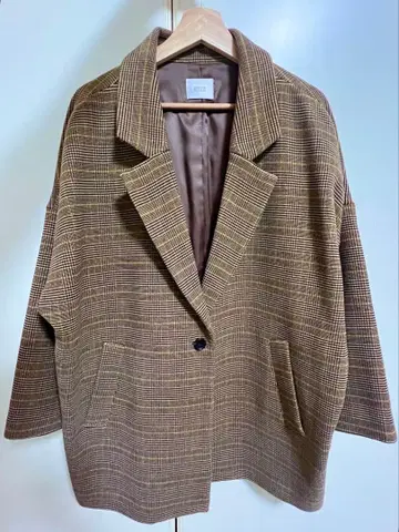 LOWRYS FARM 체크 테일러드 자켓