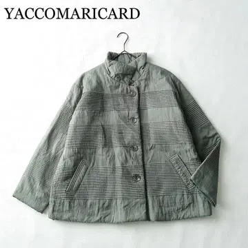 2916Z 새상품급 야코 리카르도 와이드 패디드 코트 핀턱 숏