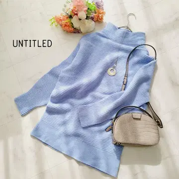 UNTITLED 빅 사이즈 4(LL) 울 캐시미어 니트 풀오버