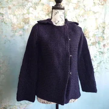 중고 니트 가디건 HUMAN WOMAN