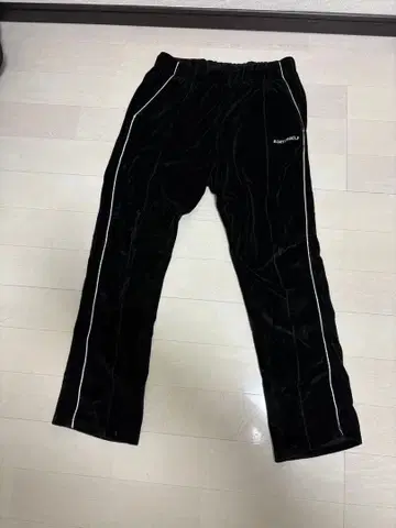 ASKAURSELF 블랙 스웨트 팬츠