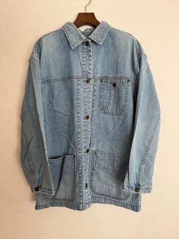 Liz wear 데님 커버올 90's