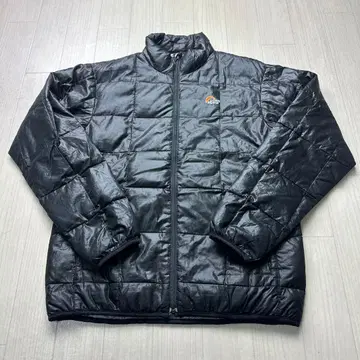 로우 알파인 다운 자켓 얇은 소재 블랙