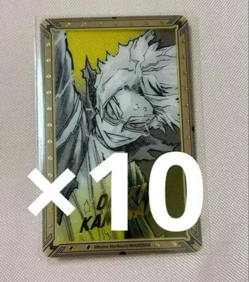 히로아카 전시회 원화전 금박 클리어 카드 가미나리 덴키 10장