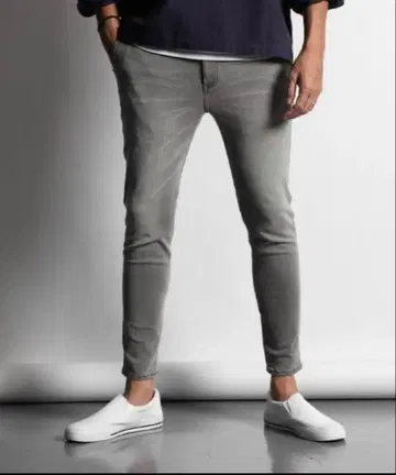 더퍼 EASY DENIM 슈퍼 스트레치 스키니 이지 데님 그레이 L