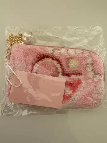 [ 새상품 ] 페이 라브라리 바이 페이 L자 파우치 썸씽 핑크