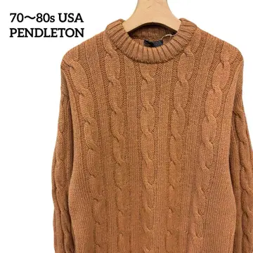 USA제 70s~80s 펜들턴 케이블 니트 스웨터