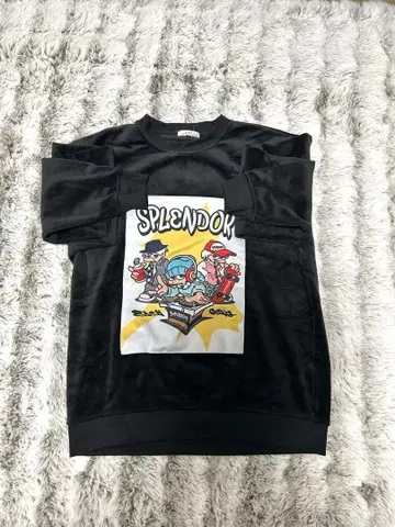 트레이닝복 맨투맨 마이크로스웨이드 POPPRINT 와이드 트레이닝복