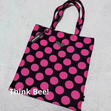 [택 포함 새상품] Think Bee! 싱크비 토트 숄더 도트 무늬