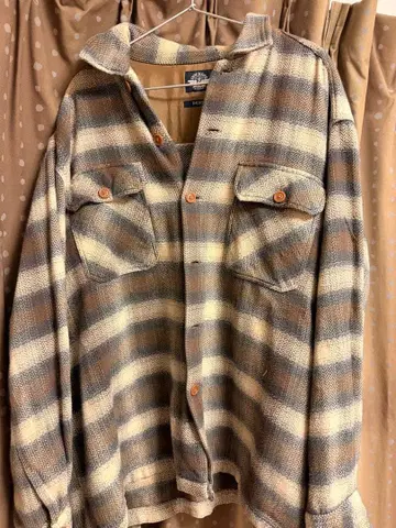 Dockers 플란넬 셔츠 브라운/아이보리