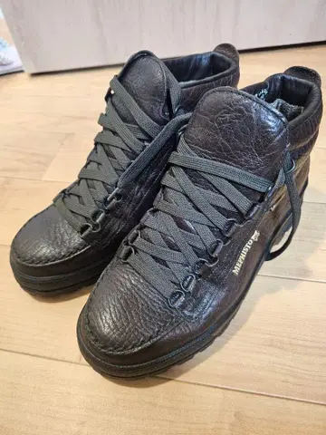 MEPHISTO 다크 브라운 가죽 부츠 GORETEX