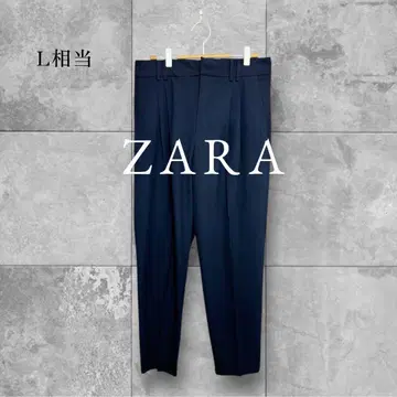 자라 ZARA 팬츠 깔끔한 오피스 출퇴근 포멀 포멀 네이비 L