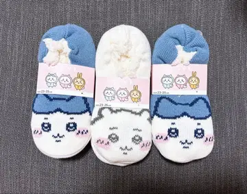 치이카와 (먼작귀) 하치와레 복슬복슬 양말 3켤레 세트