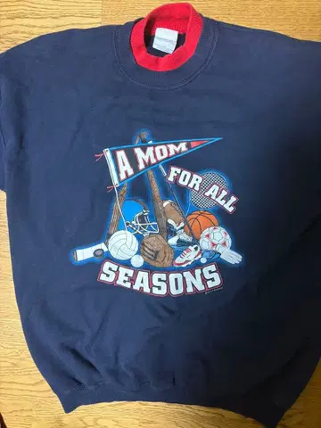 GILDAN 90s 스포츠 프린트 맨투맨 트레이닝복