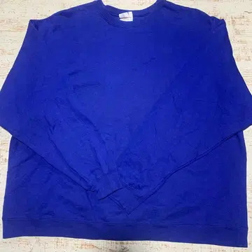 헤인즈 무지 맨투맨 스마일리 페이스 블루 사이즈 XL