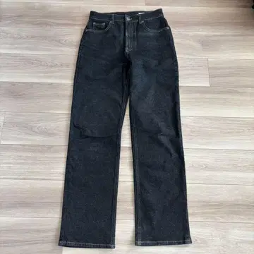 자라 다크 데님 와이드 스트레이트 팬츠 26