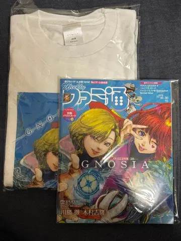 새상품 그노시아 파미통 T셔츠 세트 S