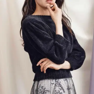 미사용 새상품 Noela 노엘라 하이넥 2WAY 니트 블랙