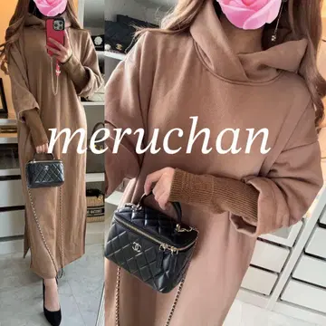 [ 새상품급 ] MARECHAL TERRE 속기모 후드티 원피스