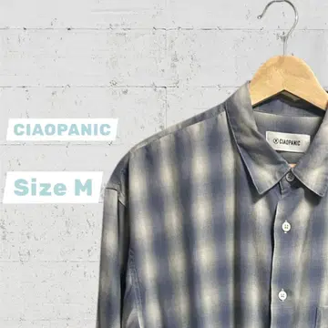 CIAOPANIC 옴브레 체크 셔츠