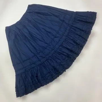 핑크하우스 네이비 피코프릴 사용 페치스커트/스커트