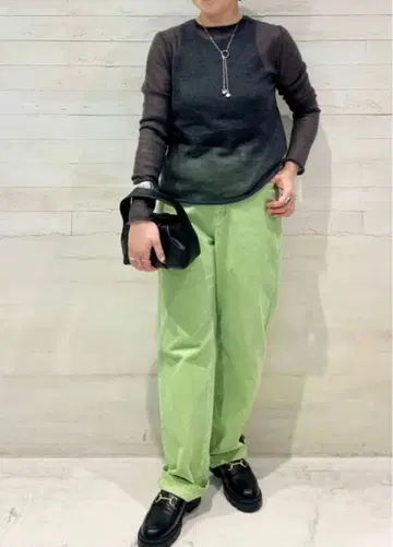 새상품 Spick & Span 가먼트 다이 코듀로이 팬츠