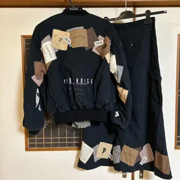 PlNK HOUSE 패치워크 자켓 스커트 세트