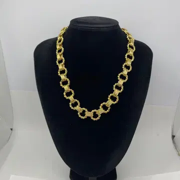 24 골드 체인 링크 목걸이