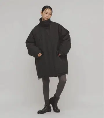 KBF 몬스터 패디드 미들 코트 블랙 BLK