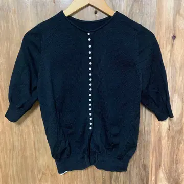 [ 3048번 ] ballsey 가디건 반팔 미사용 블랙