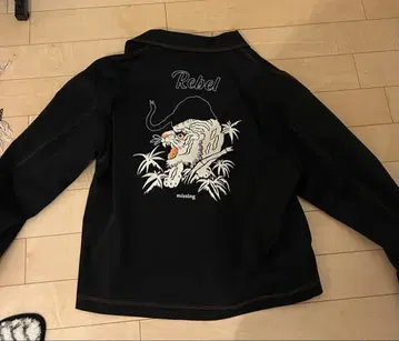 HIGH GATE 블랙 스카잔 호랑이 자수