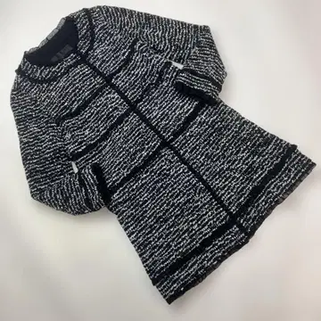 잉게보그 트위드 2way 노카라 자켓