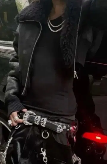 실버 스테인리스 체인 목걸이 2개 세트